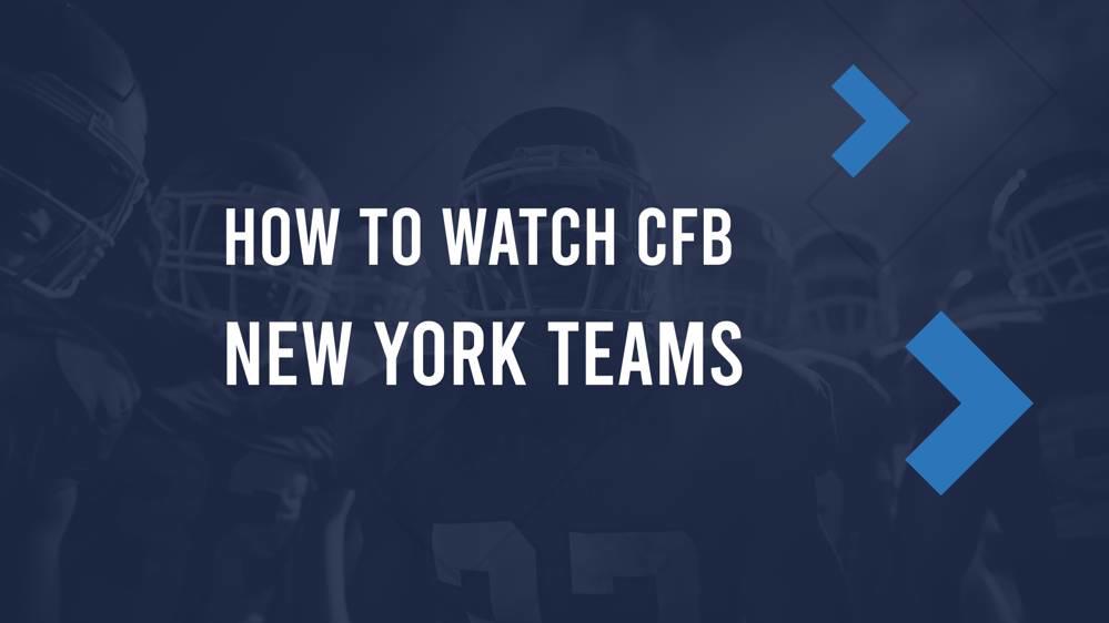Week 8 New York College Football Teams TV Schedule & Streaming Info
