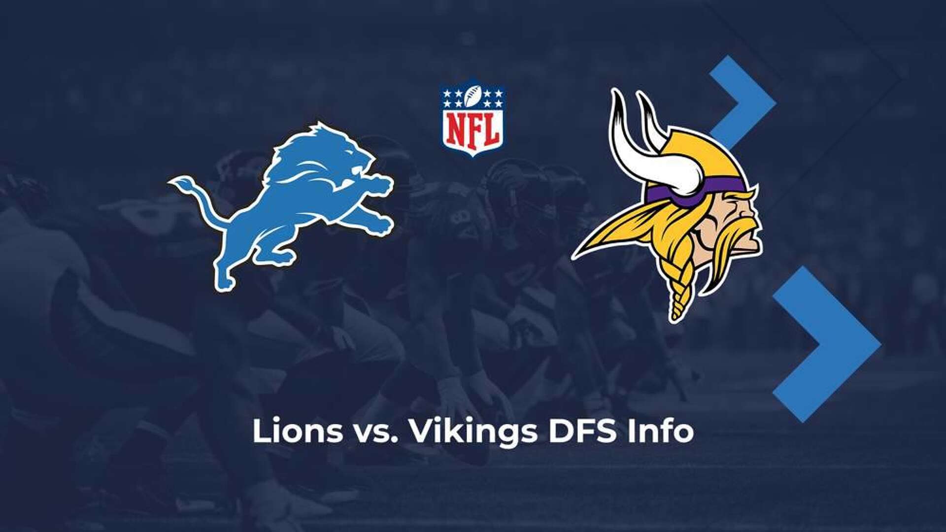 Lions vs. Vikings DFS Week 7 Projections, Values, Picks