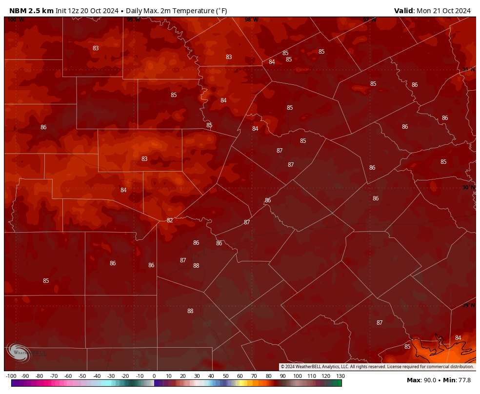 San Antonio temps climb this week as high pressure dominates