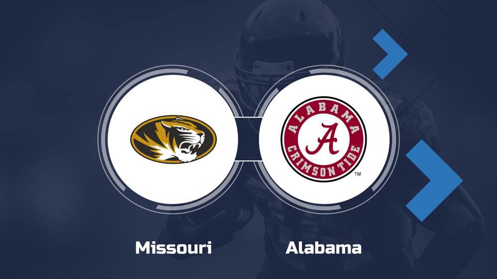 How to Watch the Missouri vs. Alabama Game Streaming & TV Info