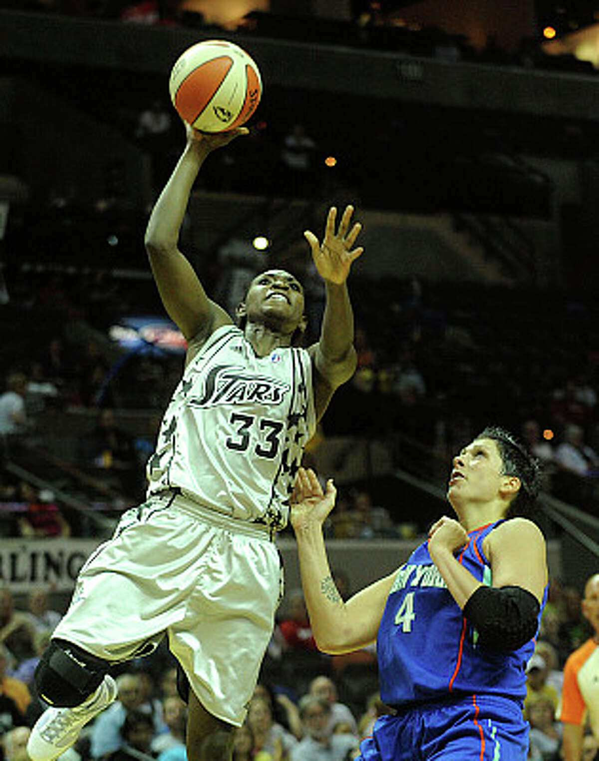 Silver Stars forward Sophia Young had 17 points Friday against the Liberty.
