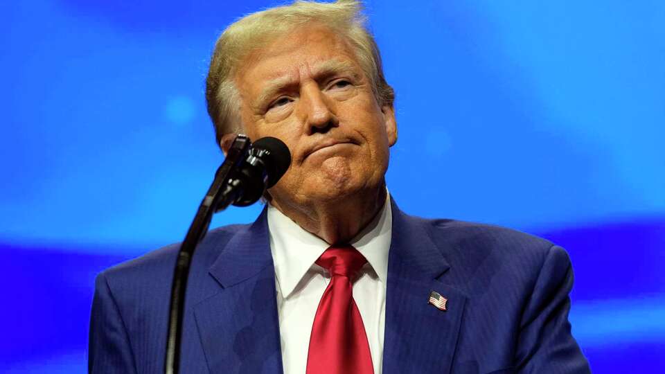 Republican presidential nominee former President Donald Trump speaks at a Turning Point Action campaign rally, Wednesday, Oct. 23, 2024, in Duluth, Ga. (AP Photo/Alex Brandon)