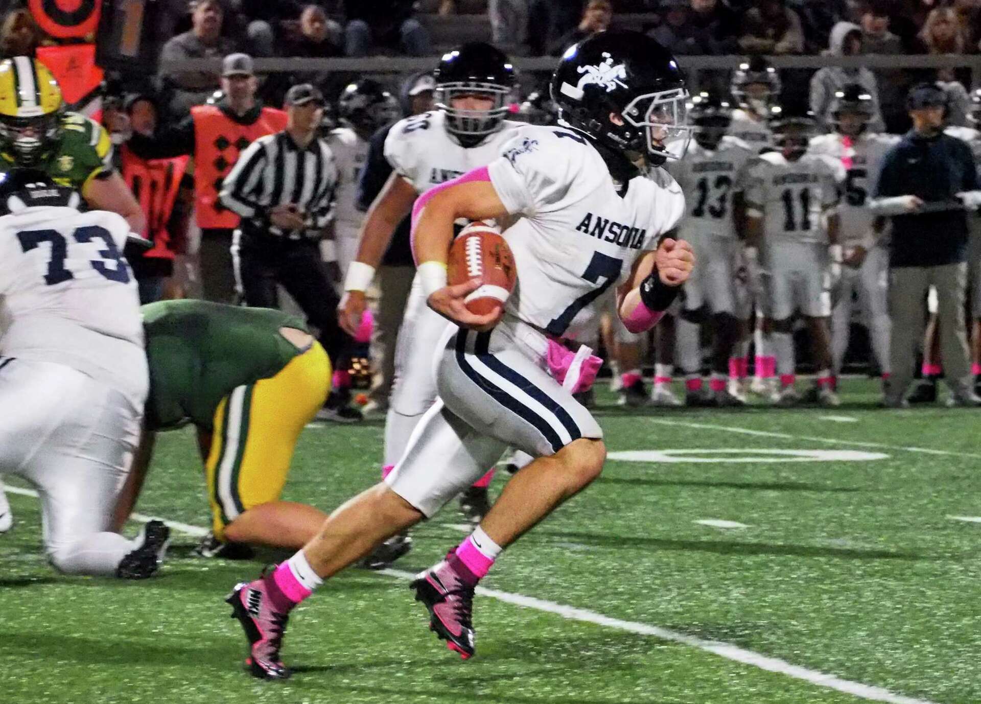 Ansonia defeats Holy Cross in CT high school football to stay unbeaten