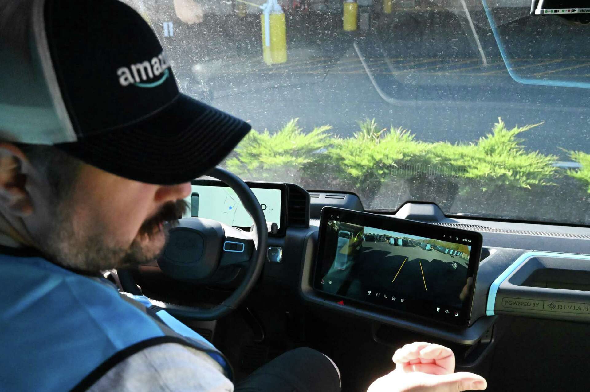 Amazon rolls out new Rivian EVs at Cohoes delivery center