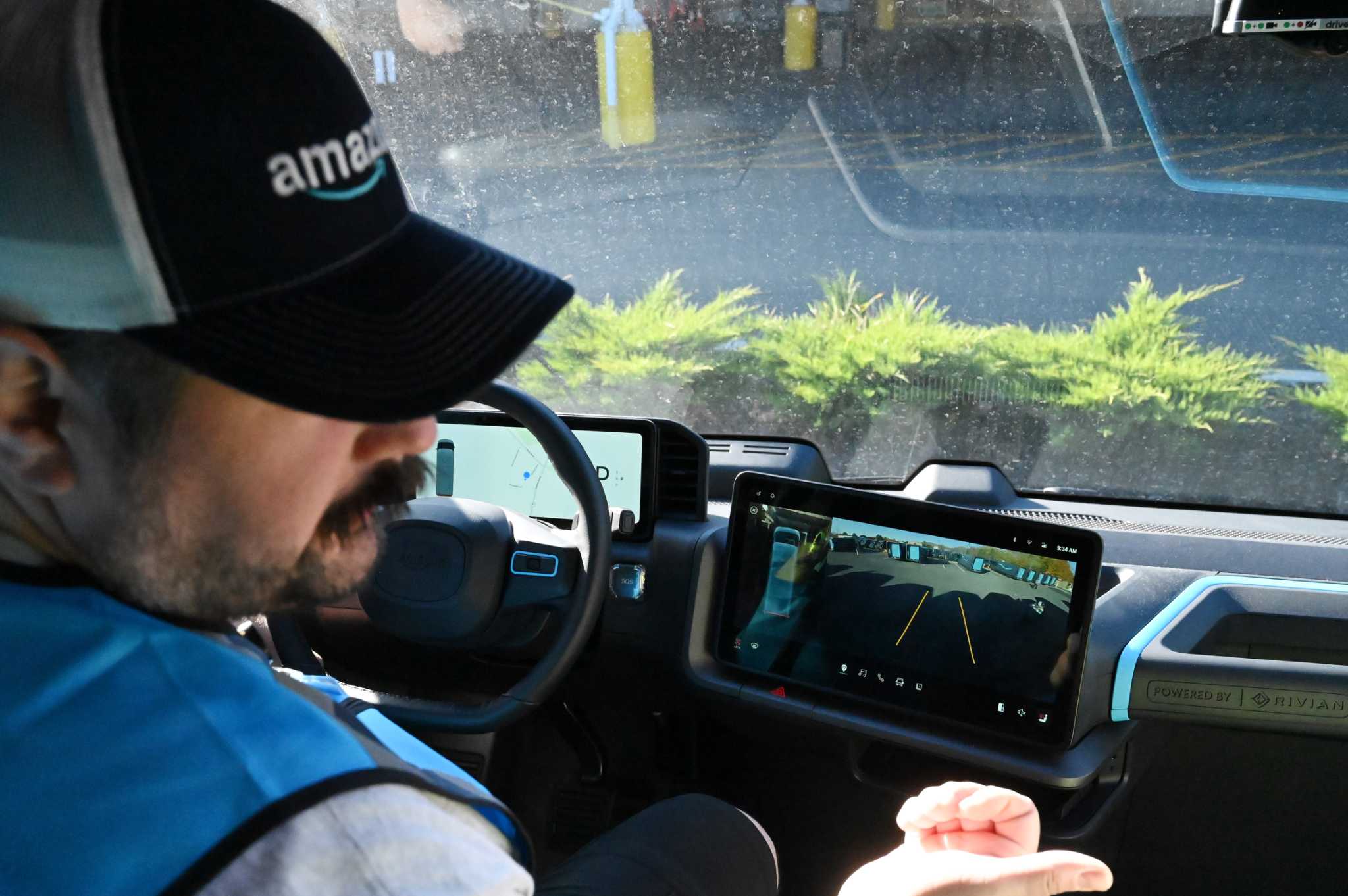Amazon rolls out new Rivian EVs at Cohoes delivery center