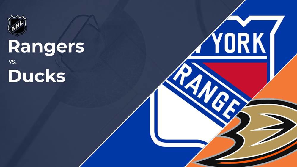 Live Stream & TV Channel for Rangers vs. Ducks, Oct. 26