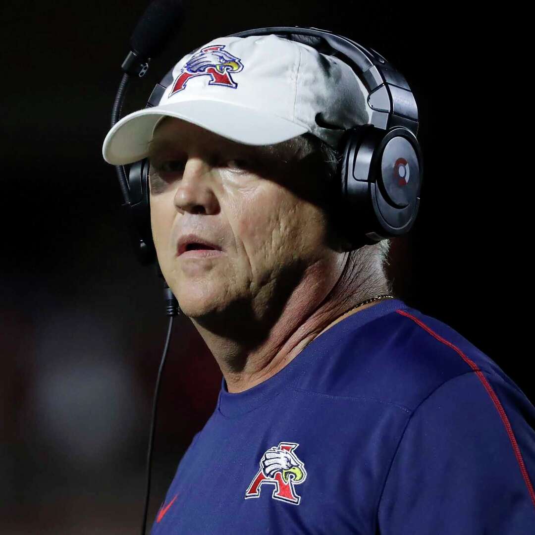 Atascocita head coach Craig Stump during the first half of their District 23-6A high school football game against North Shore held at Turner Stadium Friday, Oct. 25, 2024 in Humble, TX.