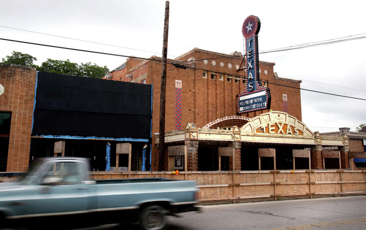 The historic Stephen and Mary Birch Texas Theatre in Seguin, seen on May 24, 2010, is being restored to its original design. The Seguin Conservation Society is refurbishing the 79-year-old movie theater as a multipurpose arts center.