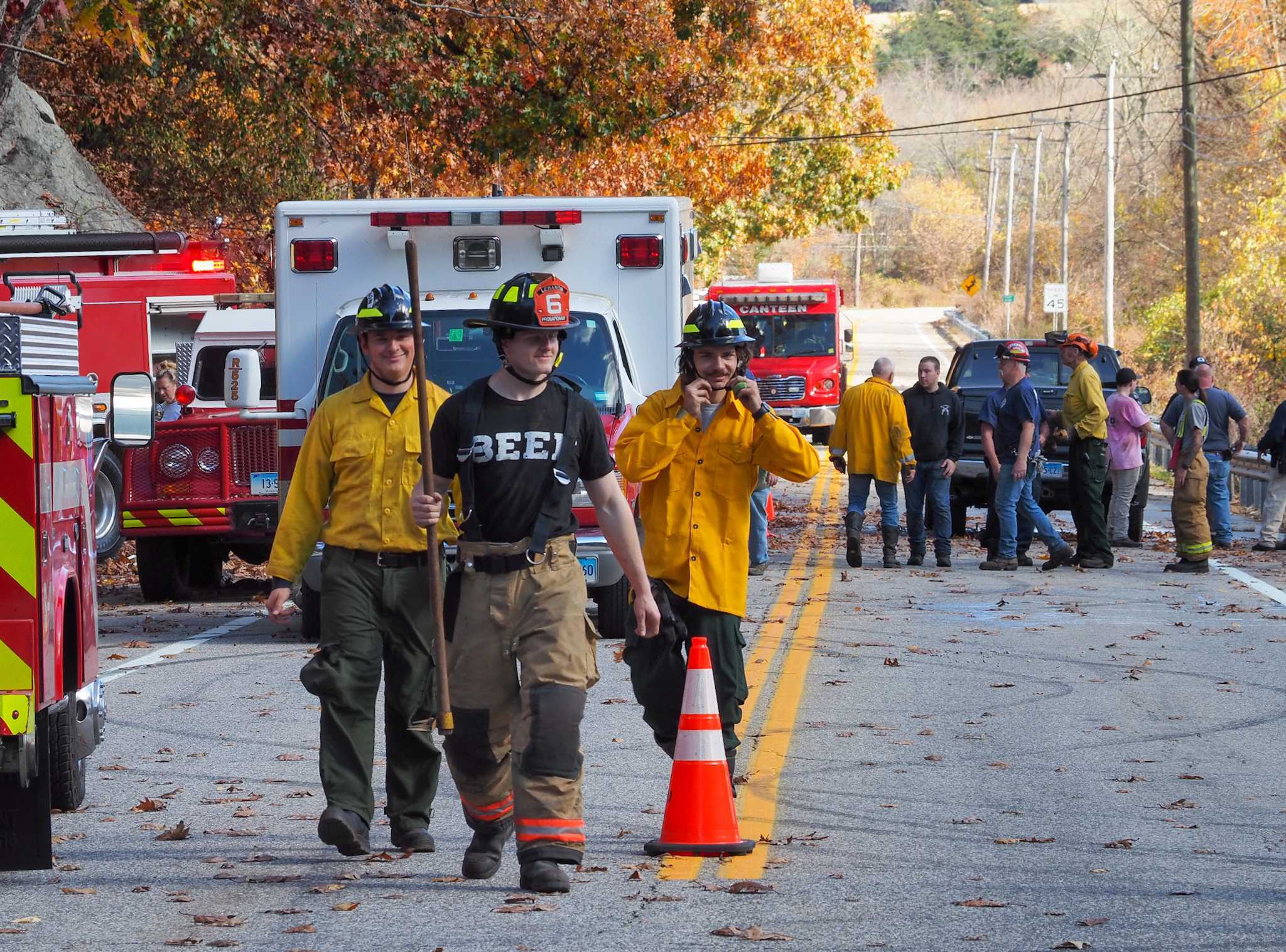 Crews battle brush fire atop Ayers Mountain in Franklin, officials say