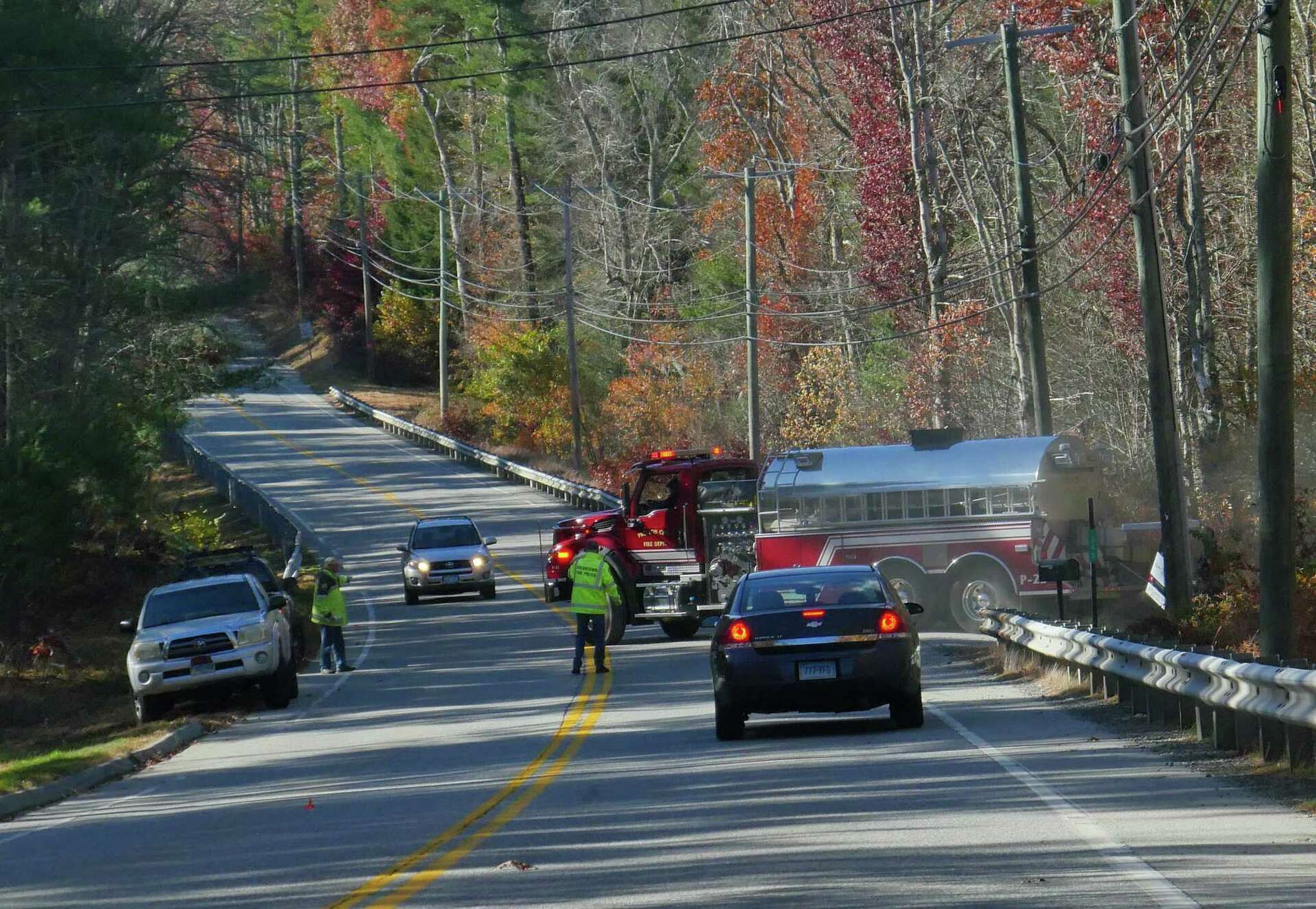 Crews in Voluntown battle 6acre brush fire, officials say