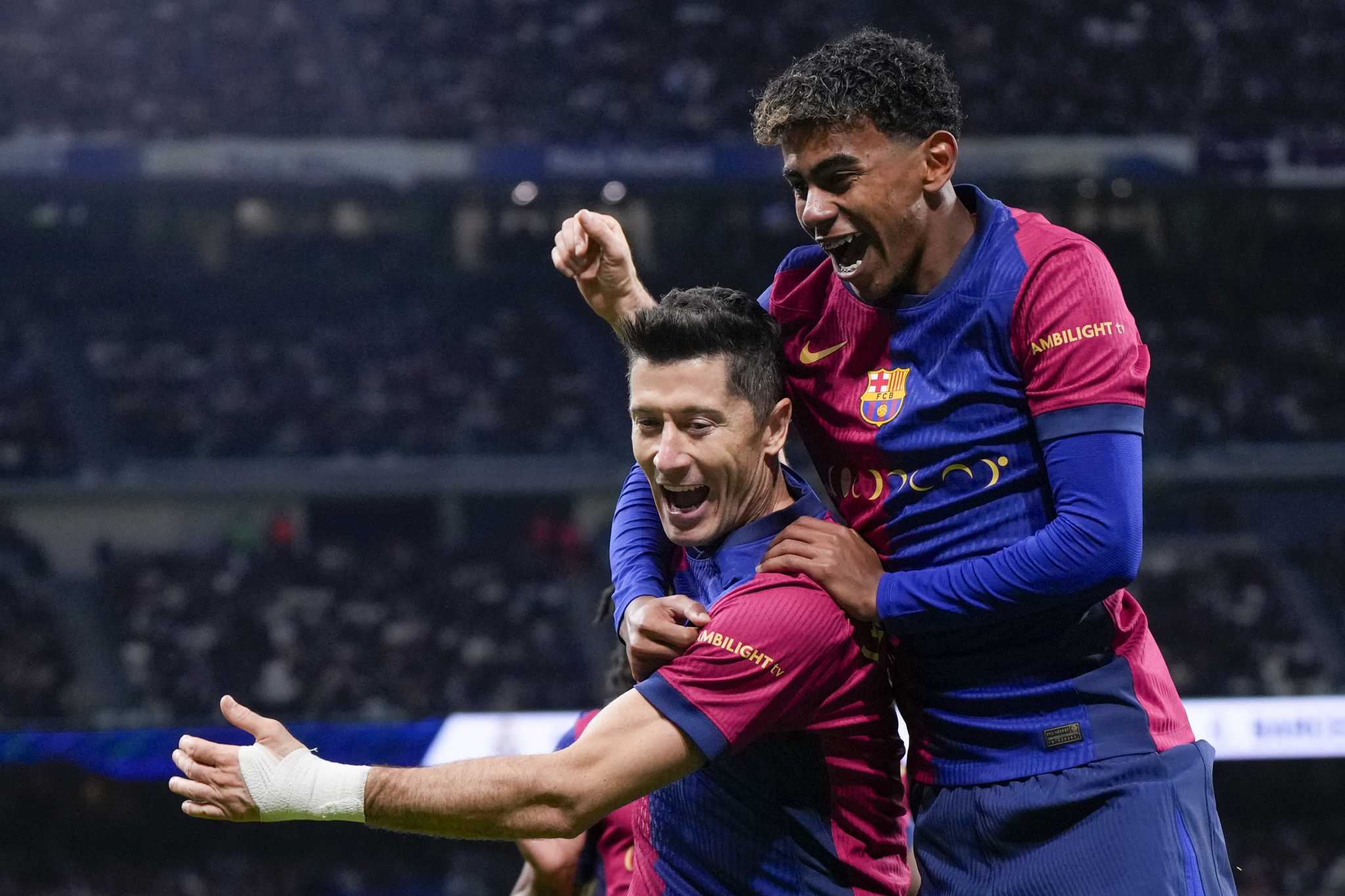 Lewandowski And Yamal Spoil Mbappé’s First Clasico As Barcelona Routs ...