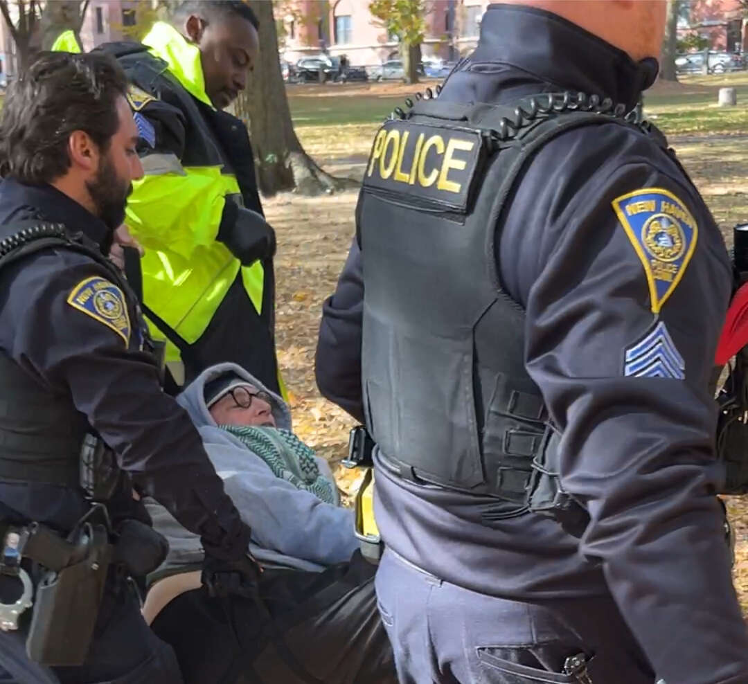 New Haven police arrest seven homelessness activists on the Green