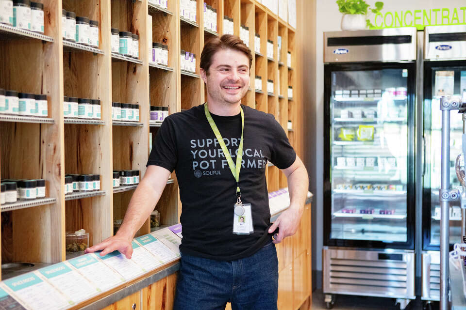 Eli Melrod, pictured in Solful’s newest location in Healdsburg, opened the retail chain when he was only 23.