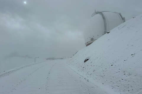 'Winter is here': Snow falls on Hawaii's tallest peaks