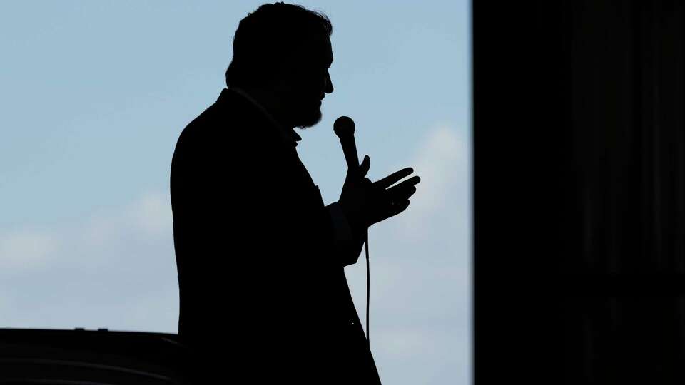 Sen. Ted Cruz, R-Texas, speaks to supporters during a campaign rally Tuesday, Oct. 29, 2024, in Jourdanton, Texas.