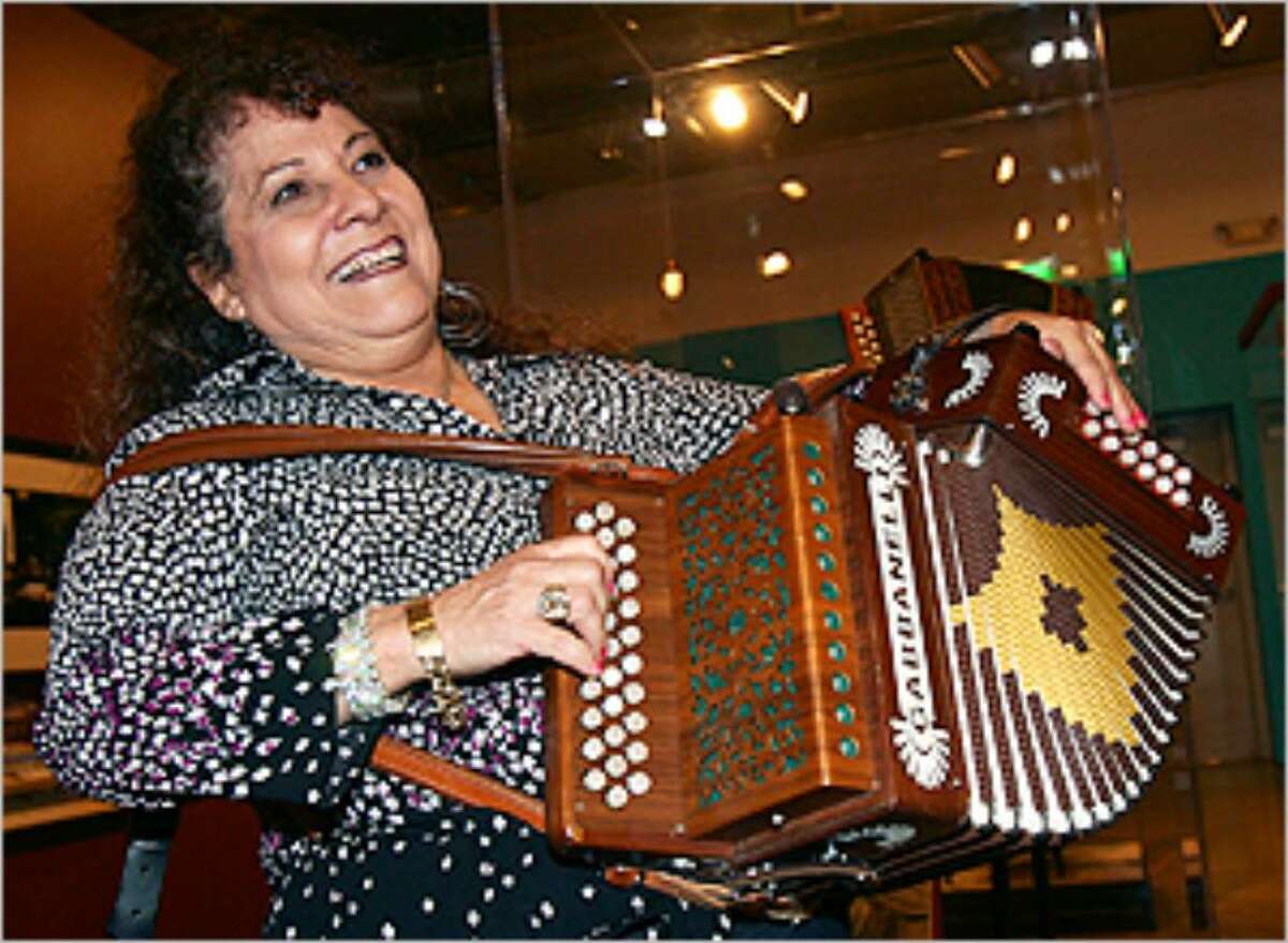 Female accordionists tapping into conjunto