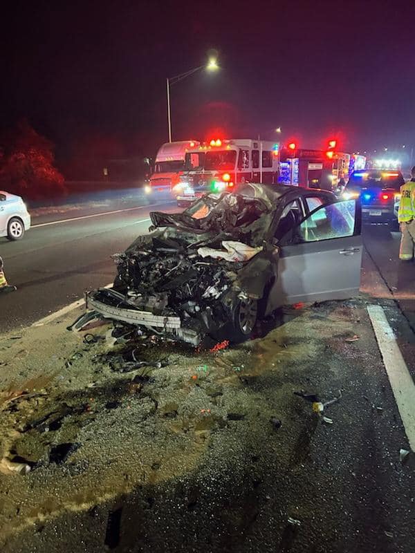 Fire officials: Crash on I-91 north in North Haven sends 2 to hospital