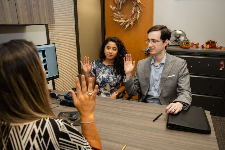 Harris County Judge Lina Hidalgo gets her marriage license