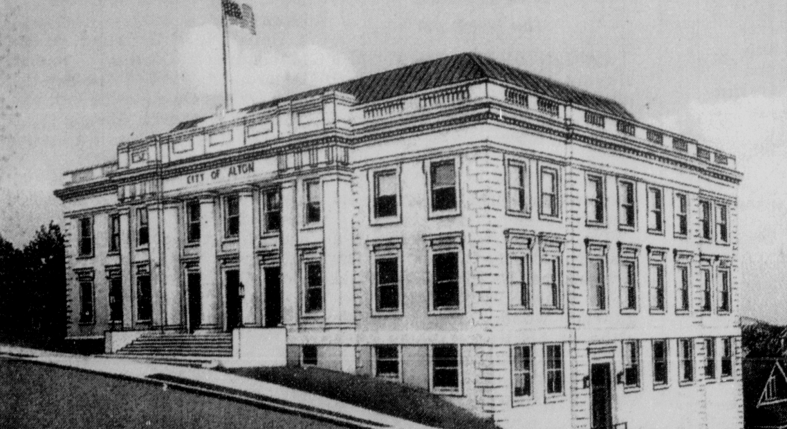 Alton City Hall completed in 1928, remains a landmark