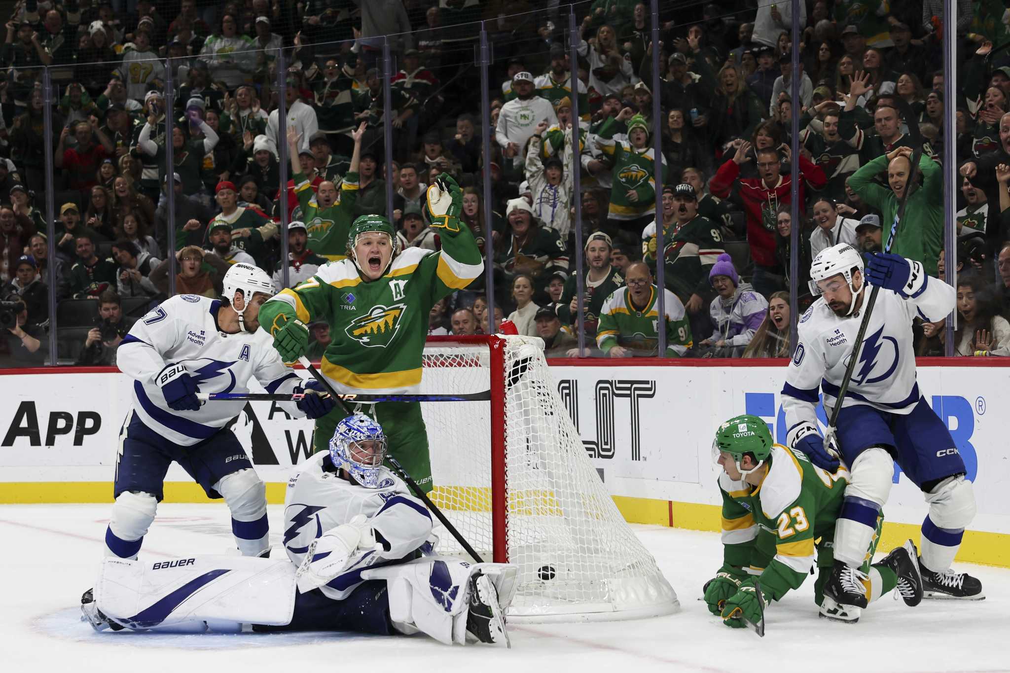 Kaprizov Scores Twice As Wild Beat Lightning 5-3