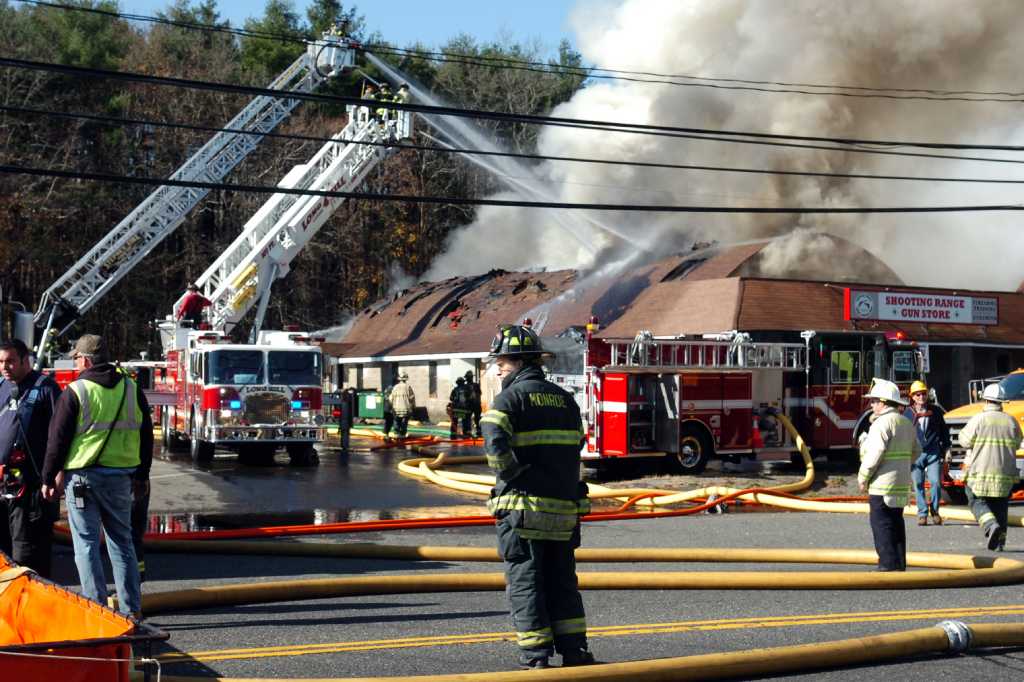 Monroe fire destroys two Main Street businesses