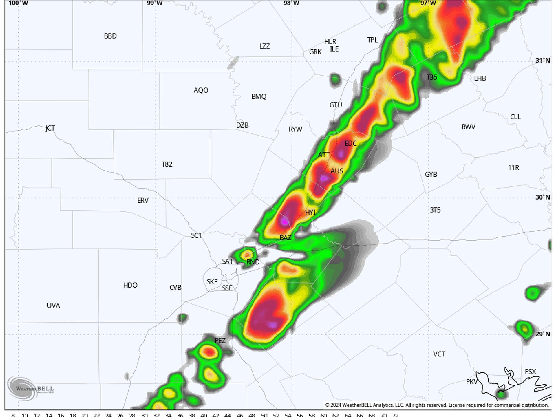 San Antonio cold front brings wind, hail risk on Monday