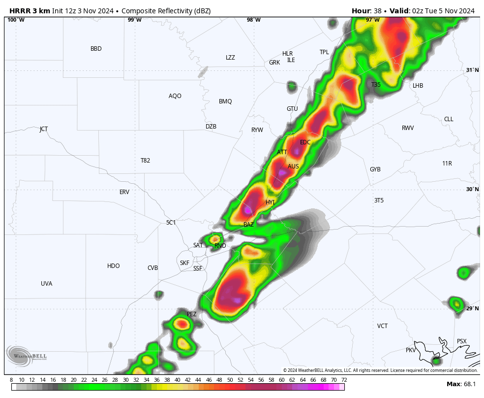 San Antonio cold front brings wind, hail risk on Monday