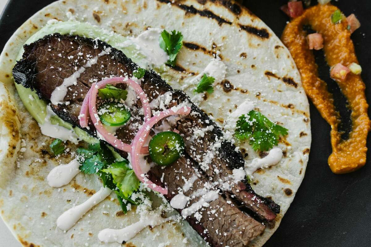 New Norteno Brisket Taco at Black Gold in Austin.