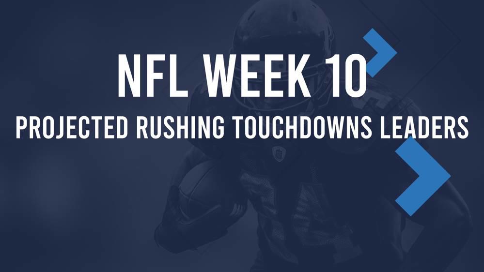 NFL Week 10 Projected Rushing Touchdowns Leaders