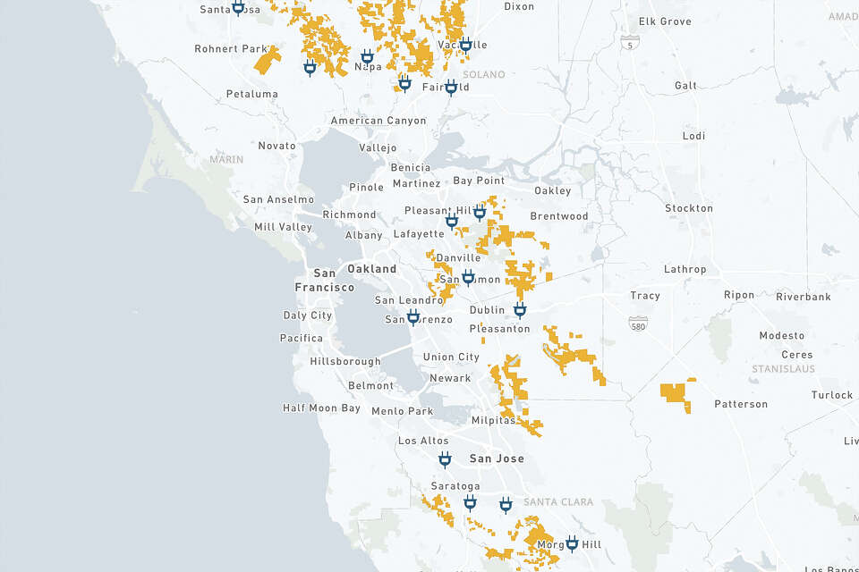 Maps show where PG&E plans to cut power in Northern California