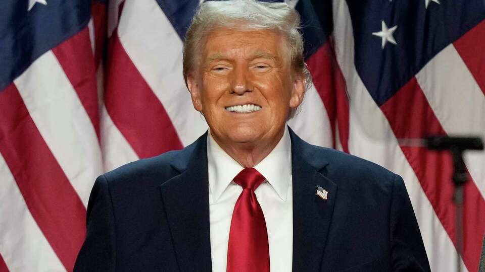 Republican presidential nominee former President Donald Trump is pictured at an election night watch party, Wednesday, Nov. 6, 2024, in West Palm Beach, Fla. (AP Photo/Alex Brandon)