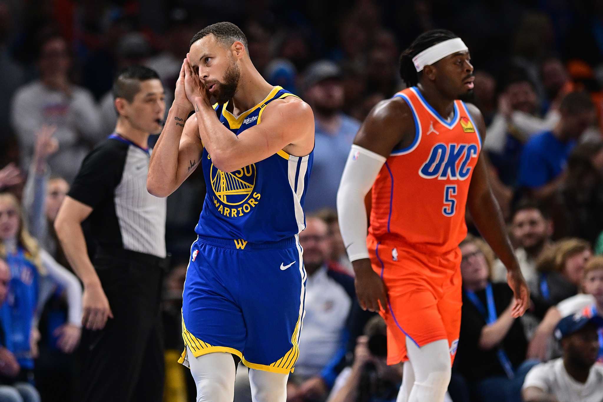Steph Curry says 'night-night' to Thunder as Warriors cap 4-1 trip