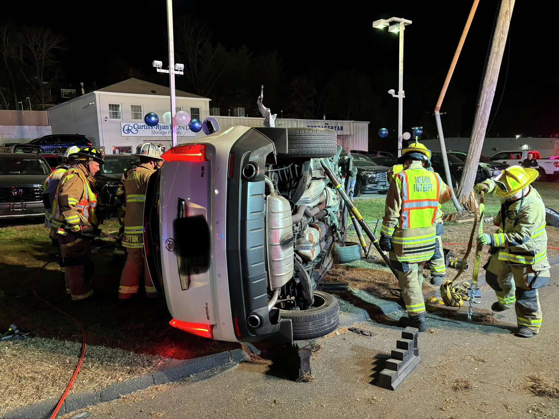 Driver freed in Shelton rollover crash on Bridgeport Avenue: Officials