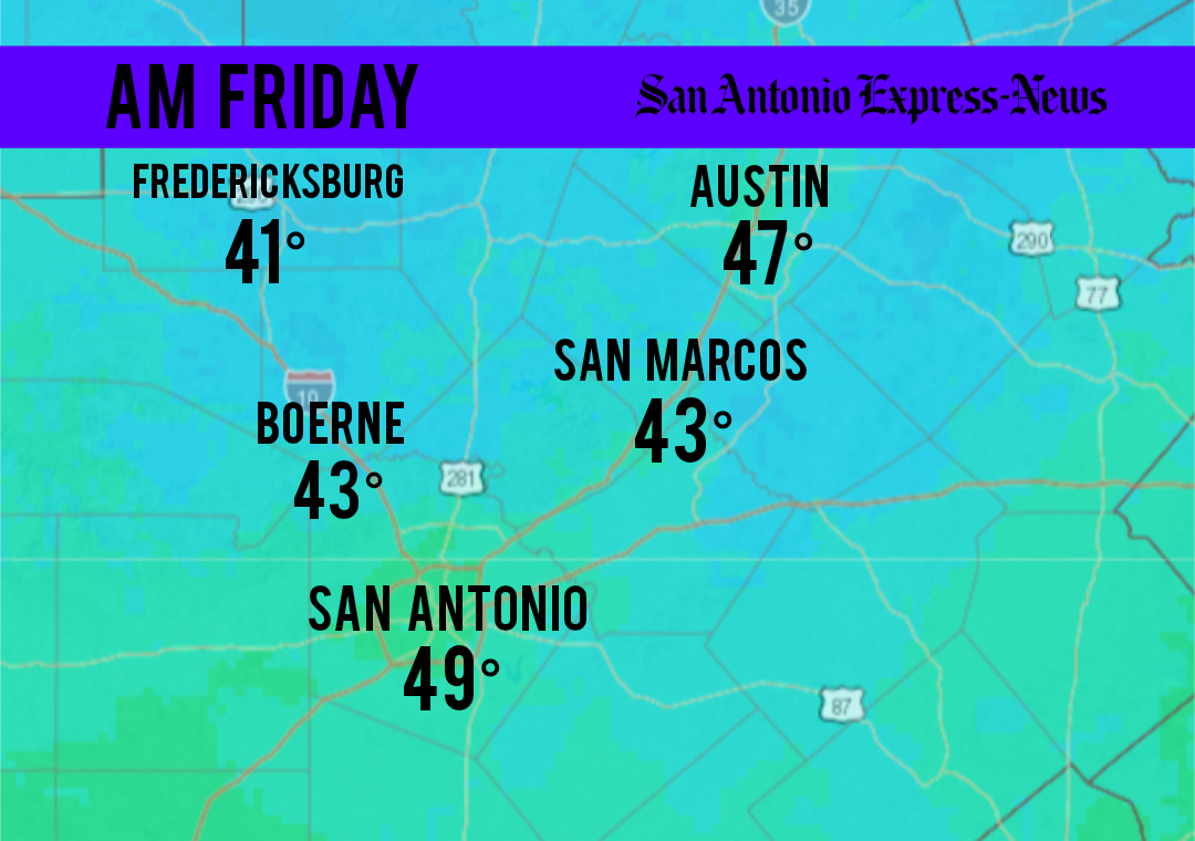 Cold front to hit South Texas tonight. How much will temps drop?