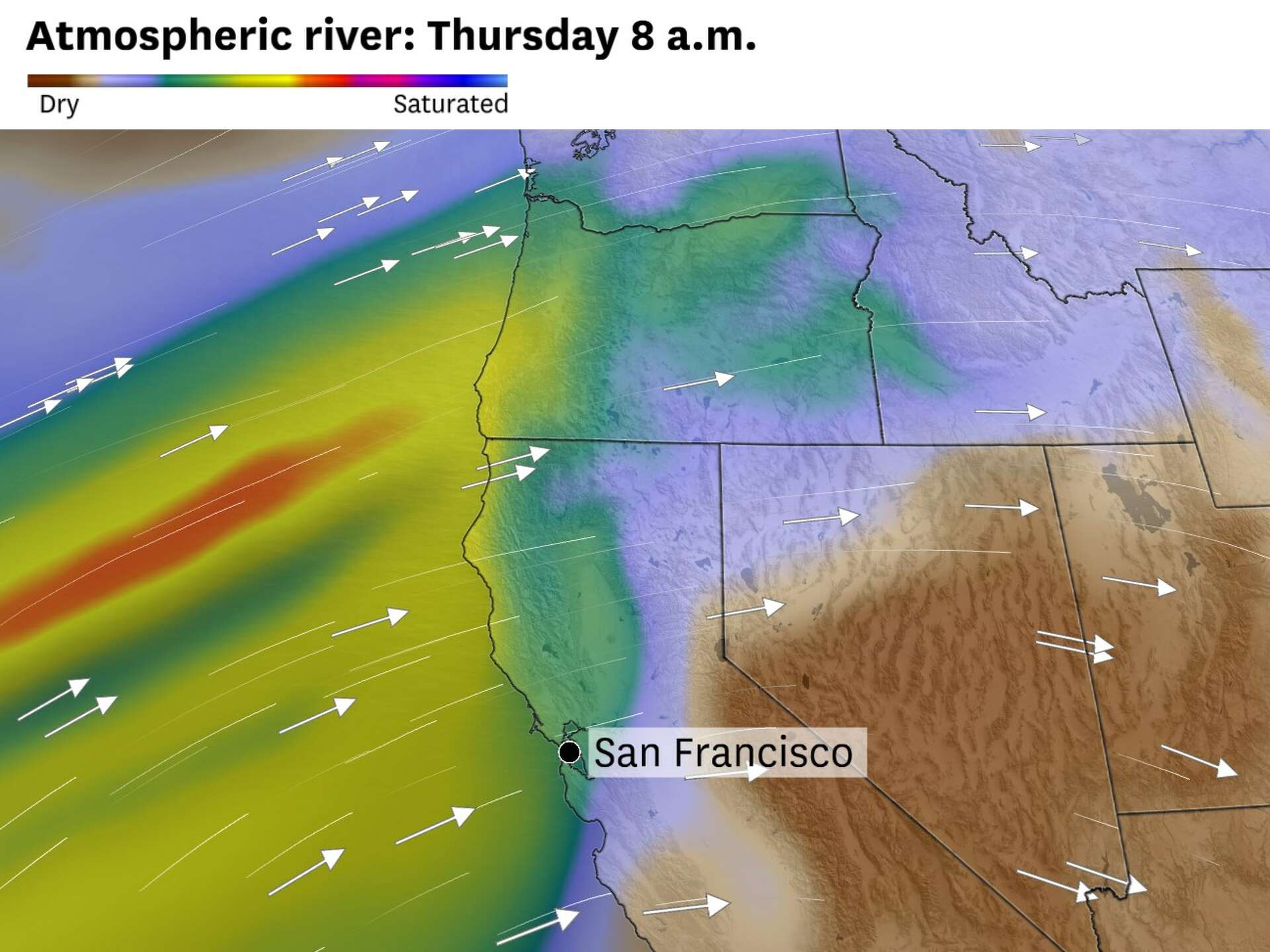 Atmospheric river to bring heavy rain, winds to West Coast next week