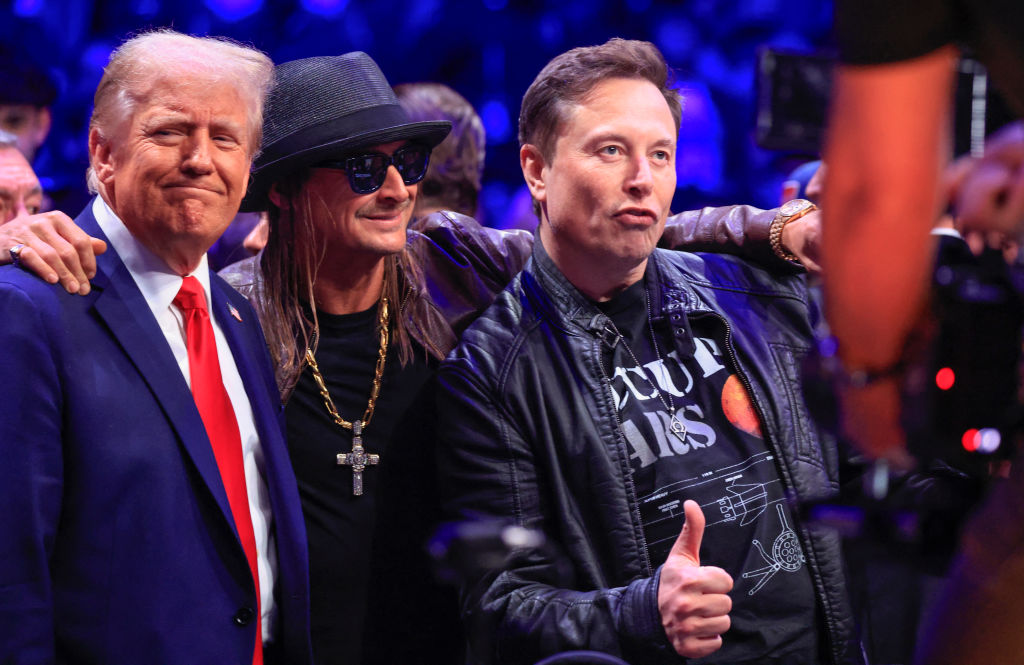 Elon Musk supports 'Fighting Nerds,' sits with Trump at UFC 309