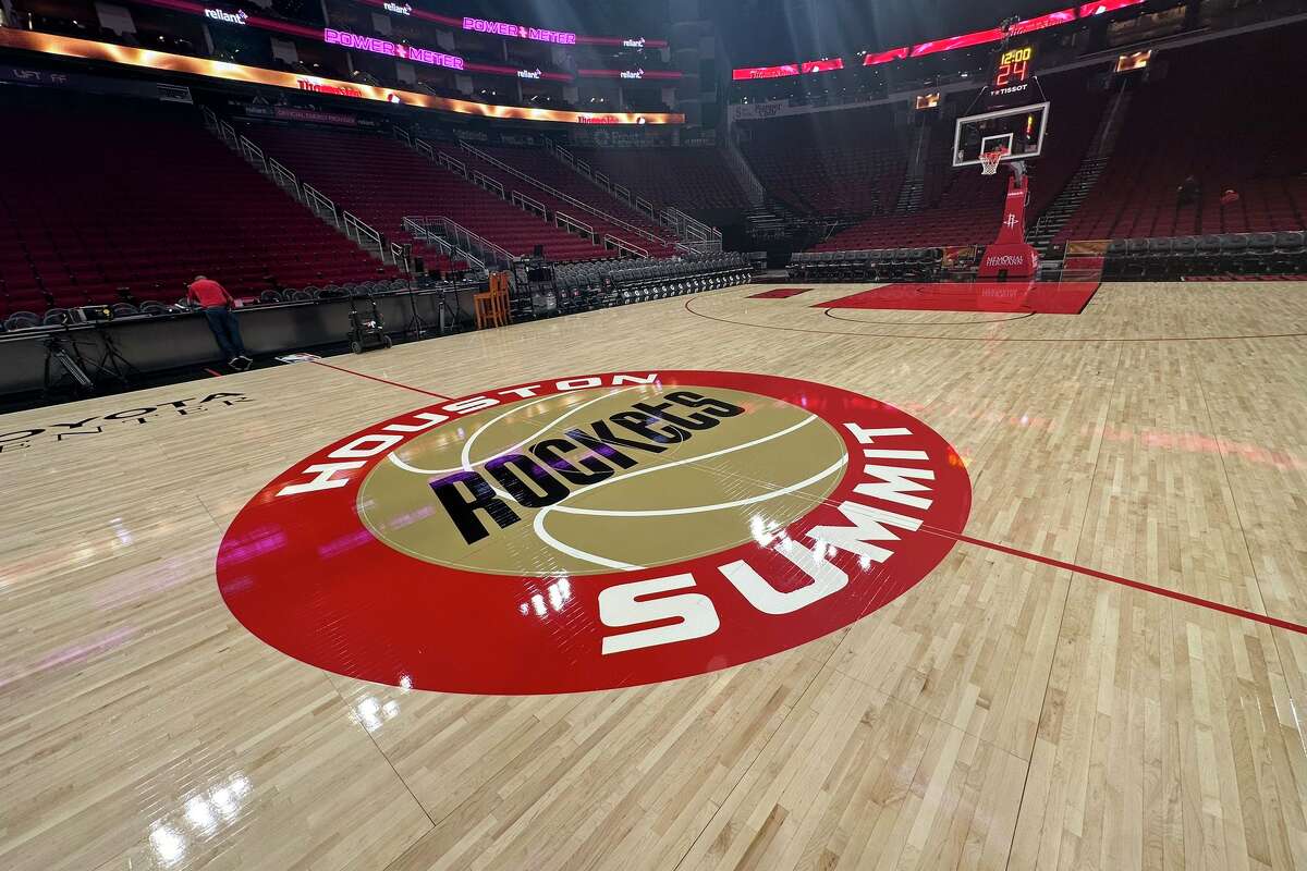 The Houston Rockets will harken back to their championship era with Wednesday's throwback court.