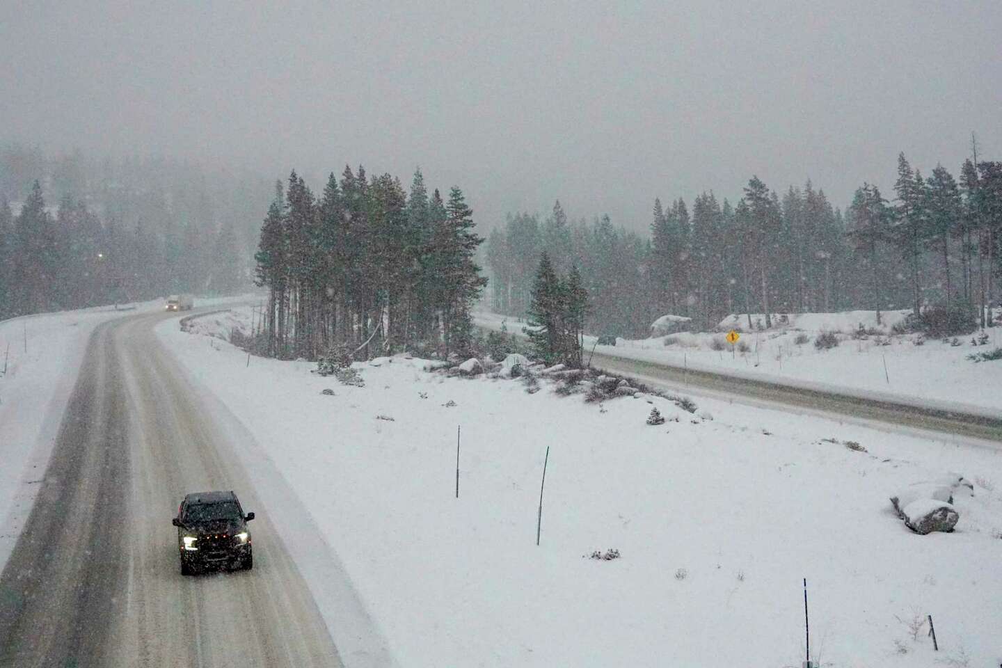 Rain and snow pummel Northern California in latest wave of damaging