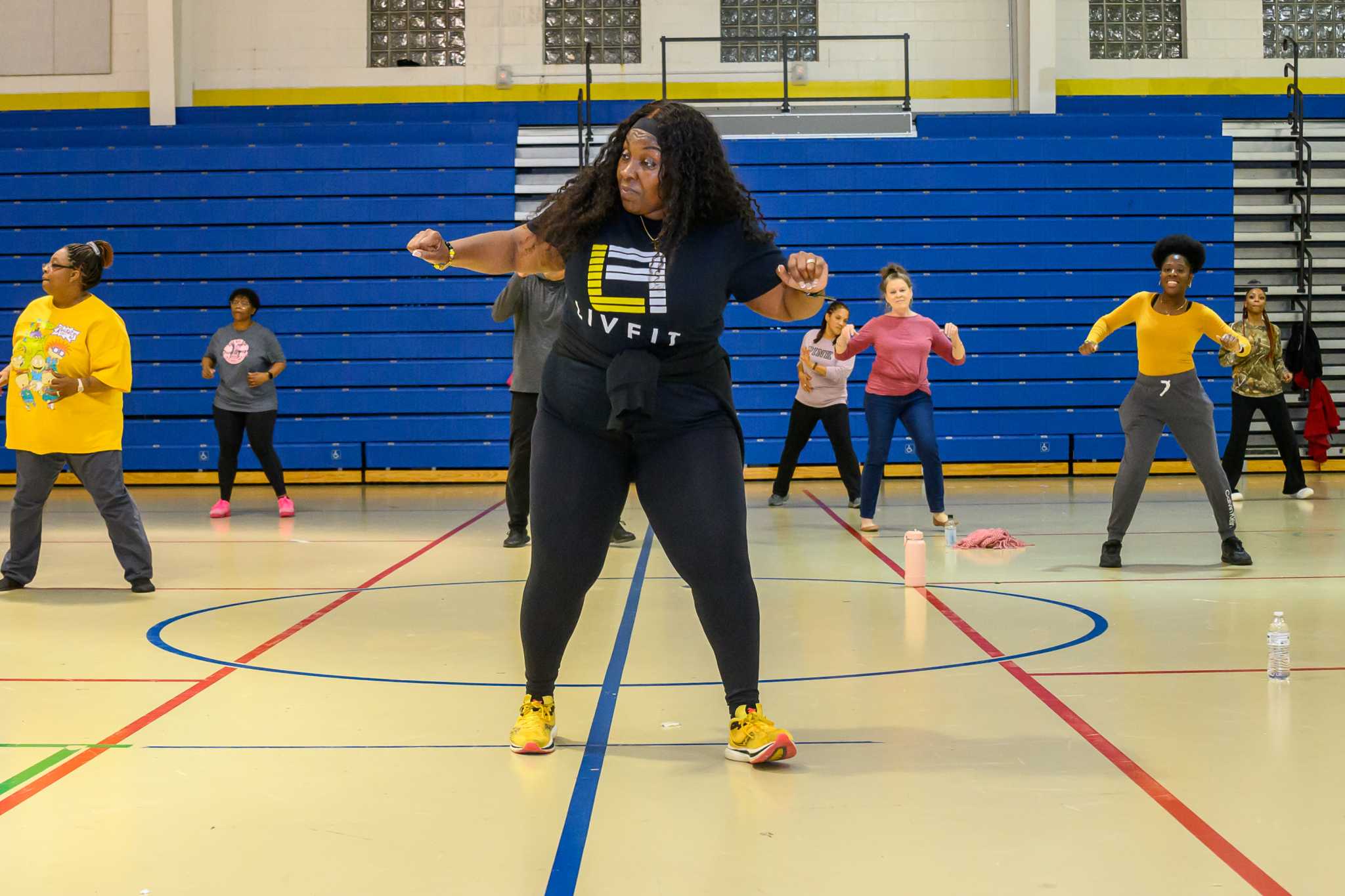 Afrobeats exercise class moves Arbor Hill Community Center