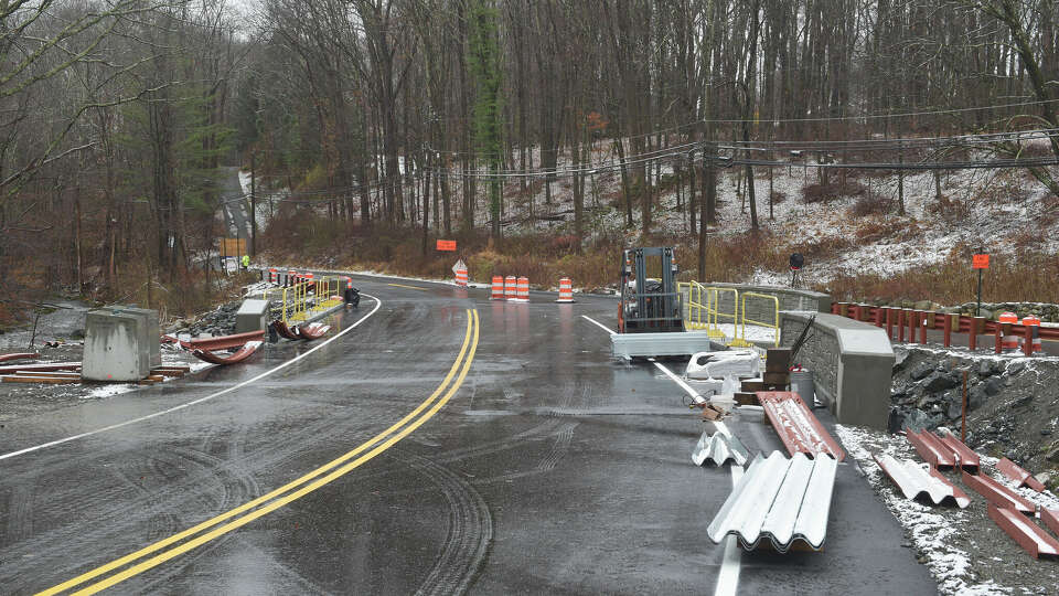 The Merryall Road bridge is being replaced by a new bridge structure and is expected to be completed soon. The former Merryall Road bridge, which spans the West Aspetuck River near West Meetinghouse Road, was classified as in “poor condition” and identified as one of the five worst bridges in Litchfield County in the fall of 2022. Friday, November 22, 2024, New Milford, Conn.