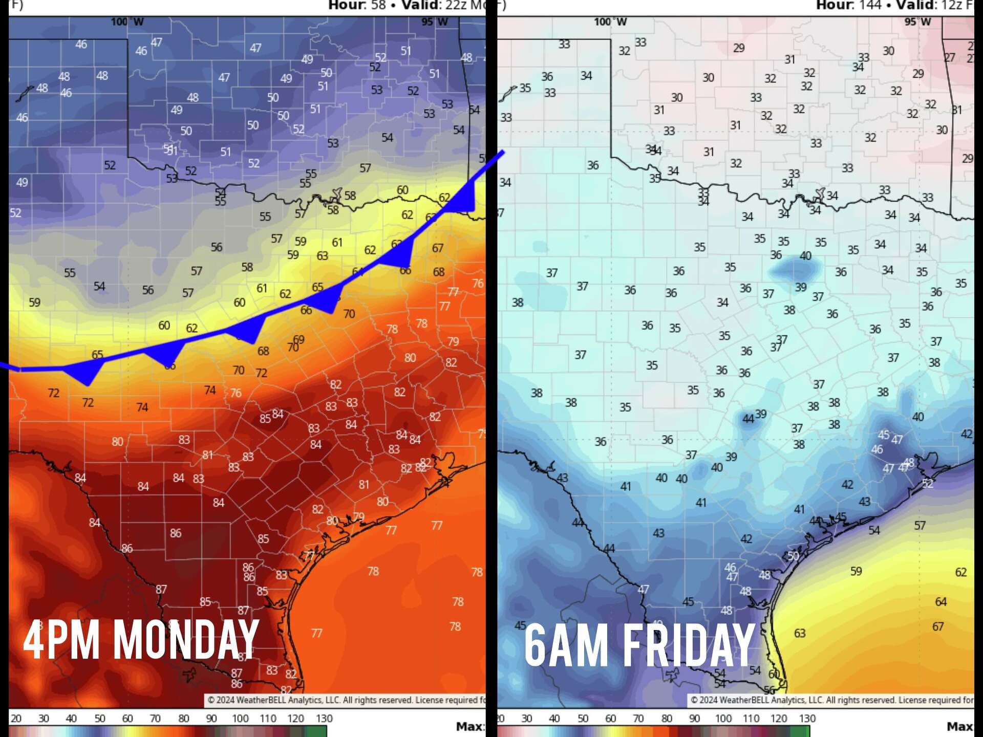 Two more cold fronts will hit South Texas this week. Here’s when.