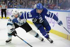 Marner Scores Twice As Maple Leafs Win First Meeting With Utah Hockey Club