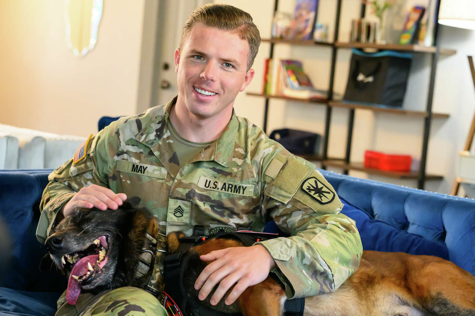 San Antonio soldier reunites with canine partner after 2 years, image size:1920x1280