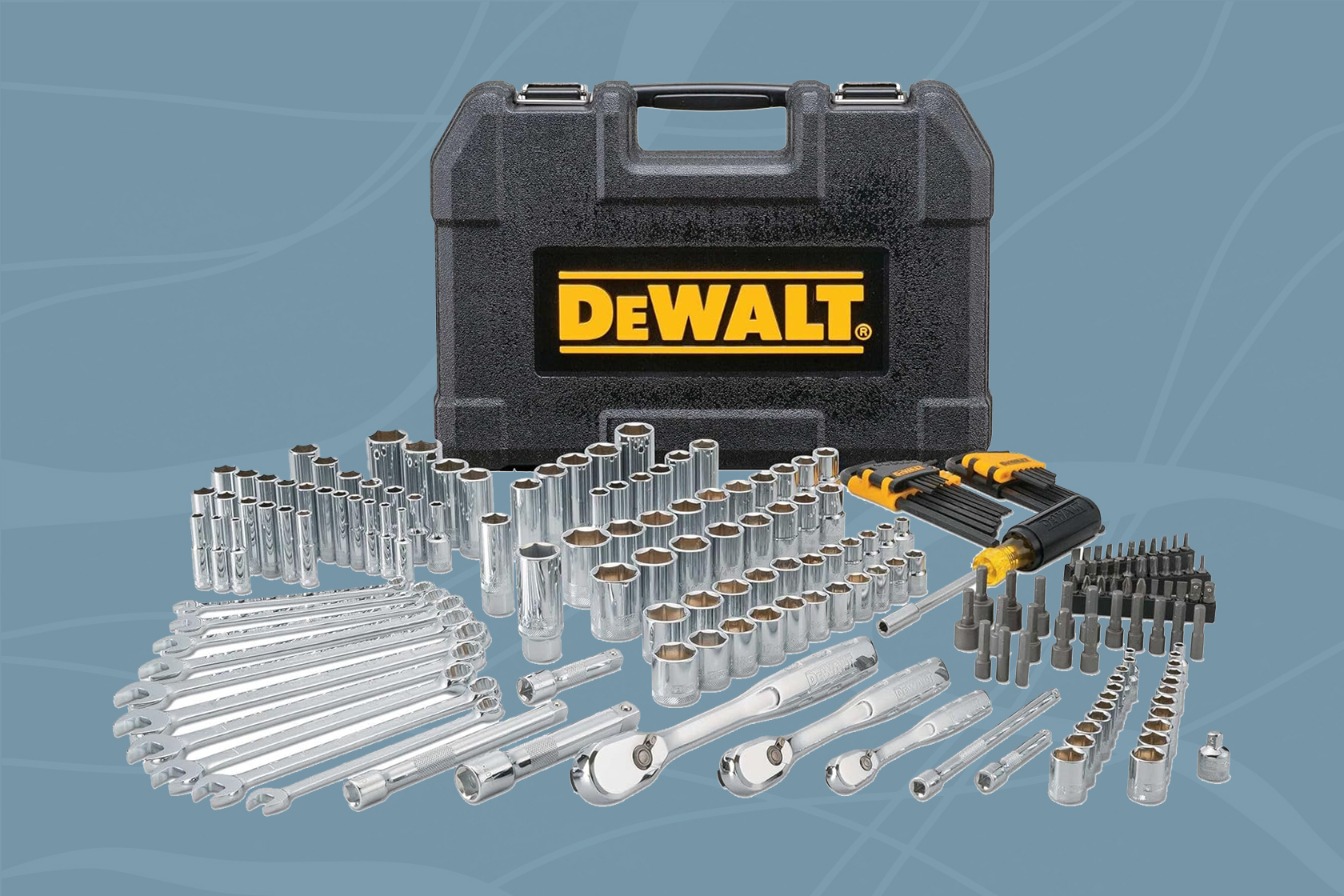 Nearly 40% off a DeWalt 205-Piece mechanics tool kit for Black Friday