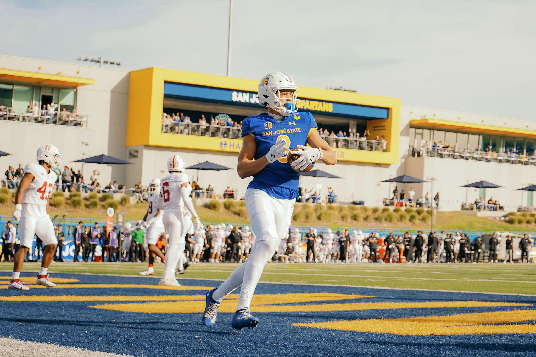Walker Eget throws 4 TDs as SJSU rallies to 3431 win over Stanford