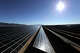 Solar panels sit in the sun at the Desert Sunlight Solar Farm on Feb. 9, 2015, in Desert Center, Calif. The photovoltaic solar farm was at opening one of the world’s largest of its kind, sitting on 3,800 acres of federal land in Riverside County.
