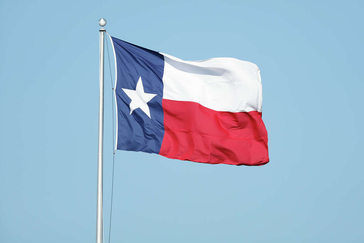 MCKINNEY, TEXAS - DECEMBER 16: A Texas flag is seen during the game between the Colorado School of Mines Orediggers and the Harding Bisons during the Division II Football Championship held at McKinney ISD Stadium on December 16, 2023 in McKinney, Texas. (Photo by C. Morgan Engel/NCAA Photos via Getty Images)