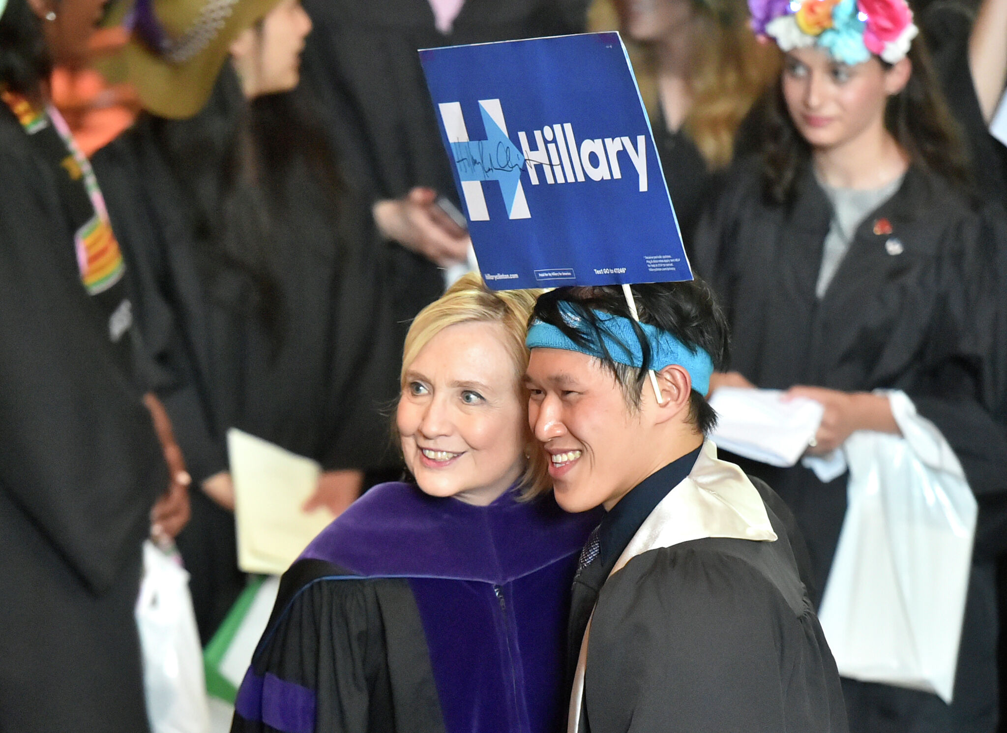 QQIAEJIA Hillary Clinton 2024 Cappello Hillary Clinton per il presidente Cappello da baseball Cappellini da baseball Uomini Donne Cappello da palla Cappello da camionista, Blu, Etichettalia unica