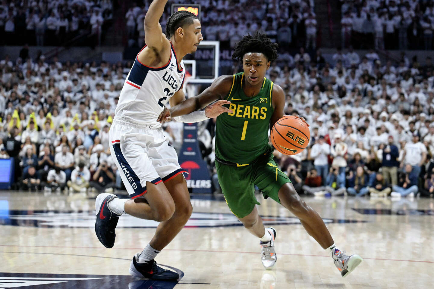 UConn men's basketball holds off No. 15 Baylor for much-needed victory