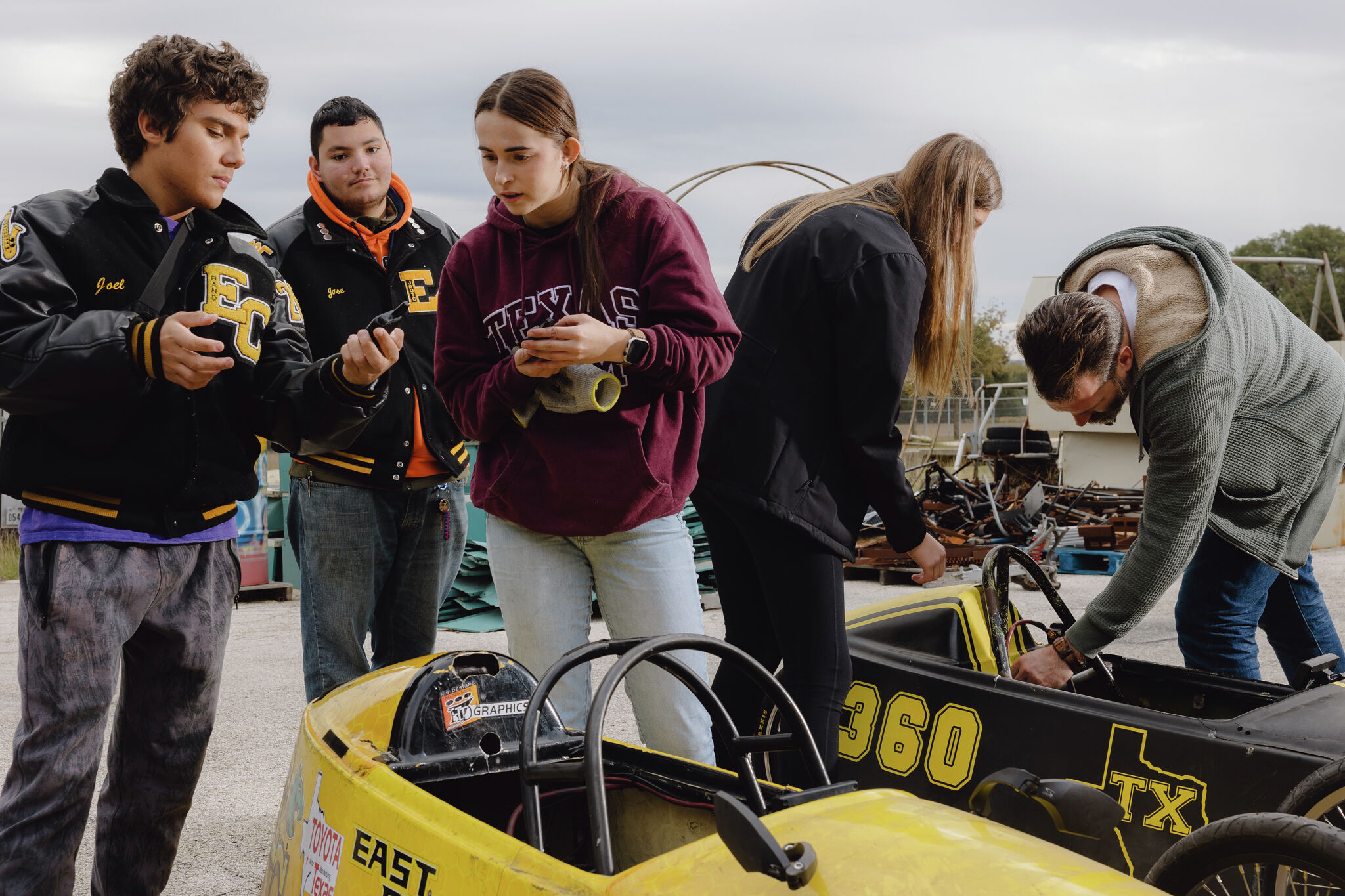 East Central students hone STEM skills as they build electric race car